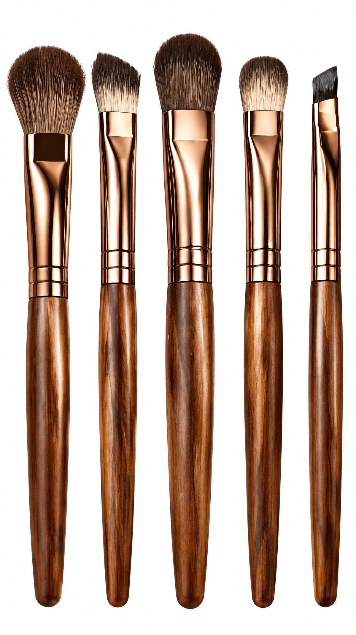 JVQZX Rose Gold Eye Brush Set close up image