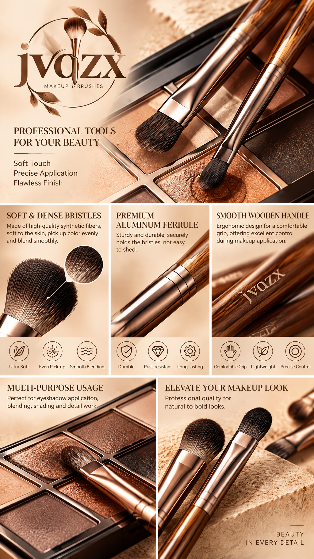 JVQZX Professional Blending Brush Collection