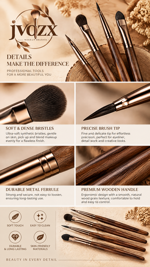 JVQZX Complete Everyday Makeup Brush Set